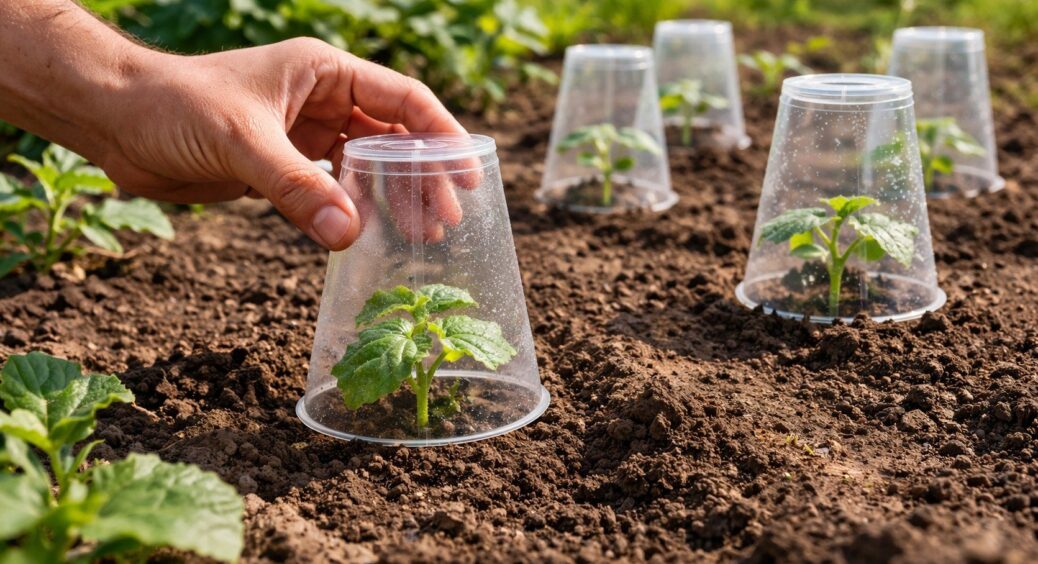 Кум-садівник підказав, як за 2 хвилини зробити міні-парник на городі – знадобиться пластиковий стаканчик 