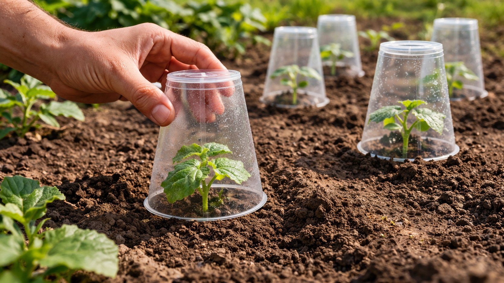 Садівники розповіли, як зробити міні-парник на городі із пластикового стаканчика. Фото: Добрі новини
