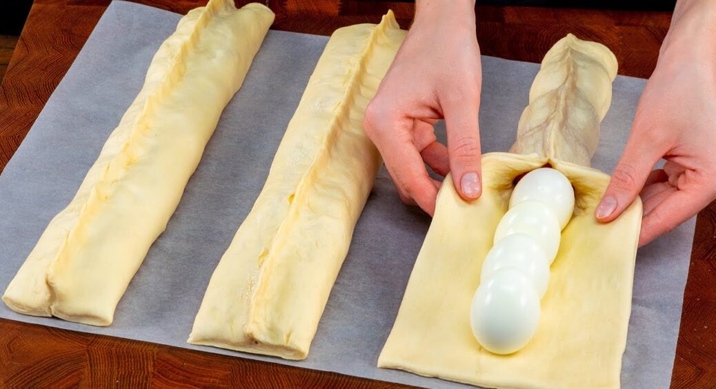 Яйця після Великодня не викидаю: кладу в листкове тісто – і випікаю експрес-багет у 8 разів кращий за пироги 