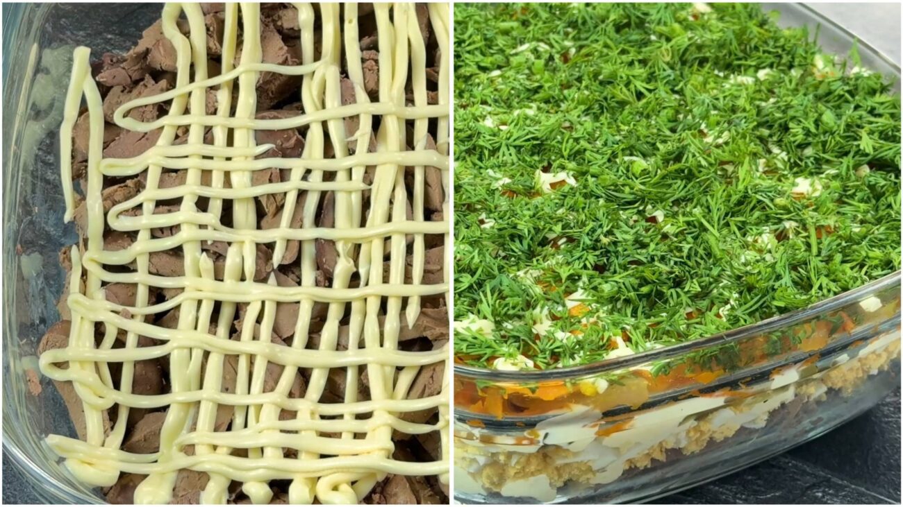 Кулінари поділилися рецептом ніжного салату з курячою печінкою. Фото: YouTube vkusniesoveti