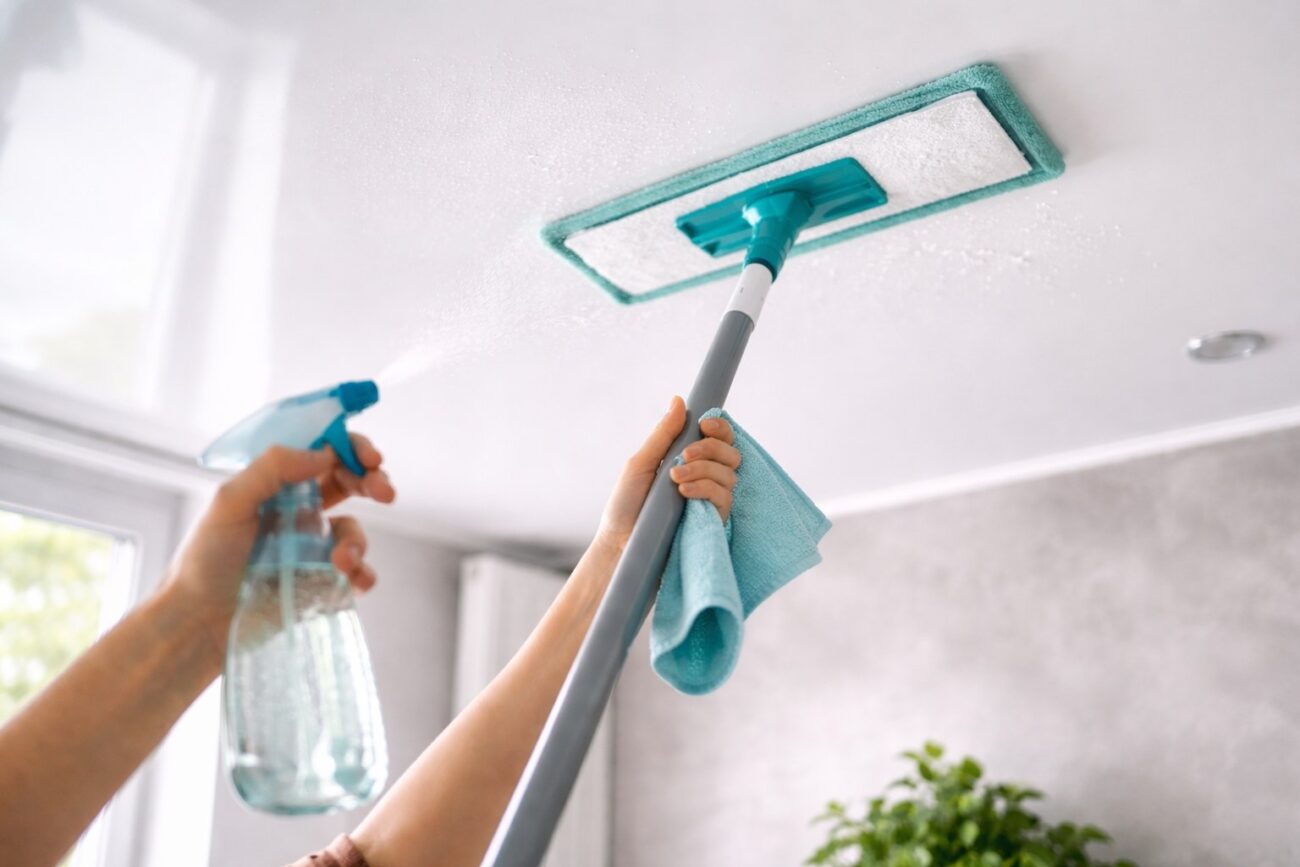 Господині розповіли, як помити натяжну стелю без плям і розводів. Фото: Добрі новини