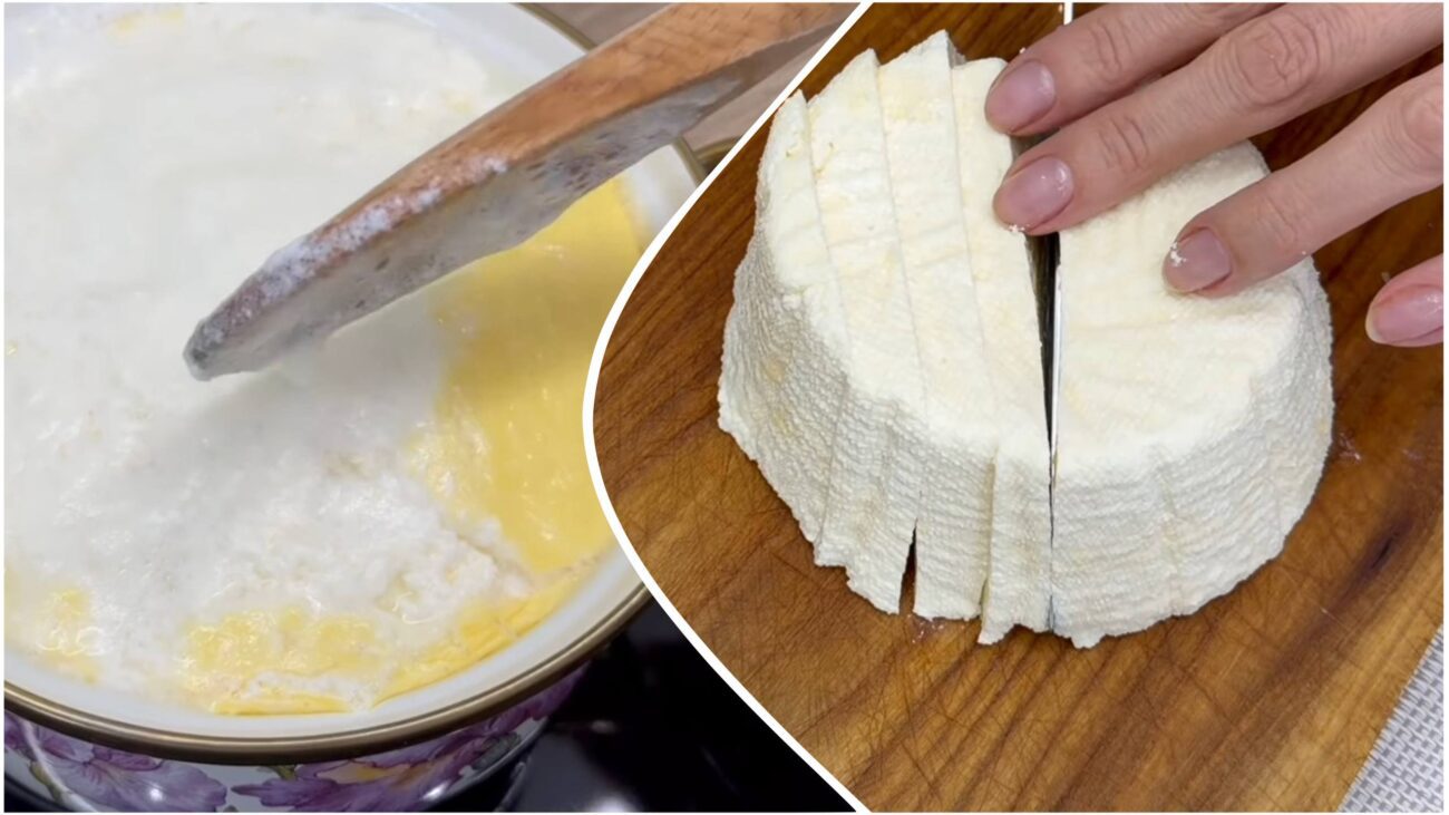Кулінари поділилися простим рецептом смачного та ніжного домашнього сиру. Фото: YouTube Käse zu Hause