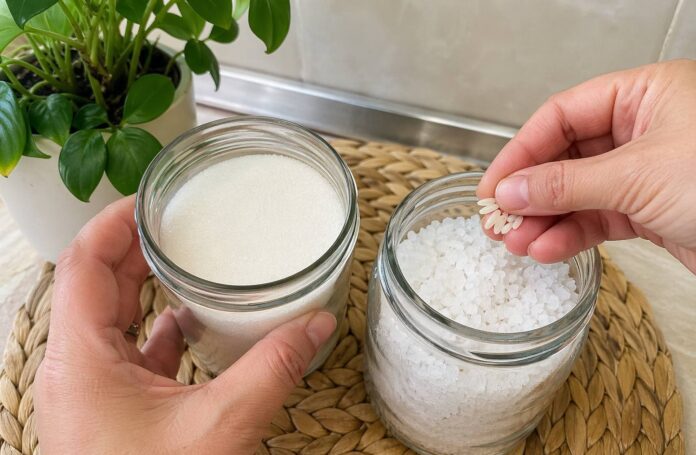 Господині розповіли, як зробити так, щоб сіль і цукор не злипалися у грудку. Фото: Добрі новини