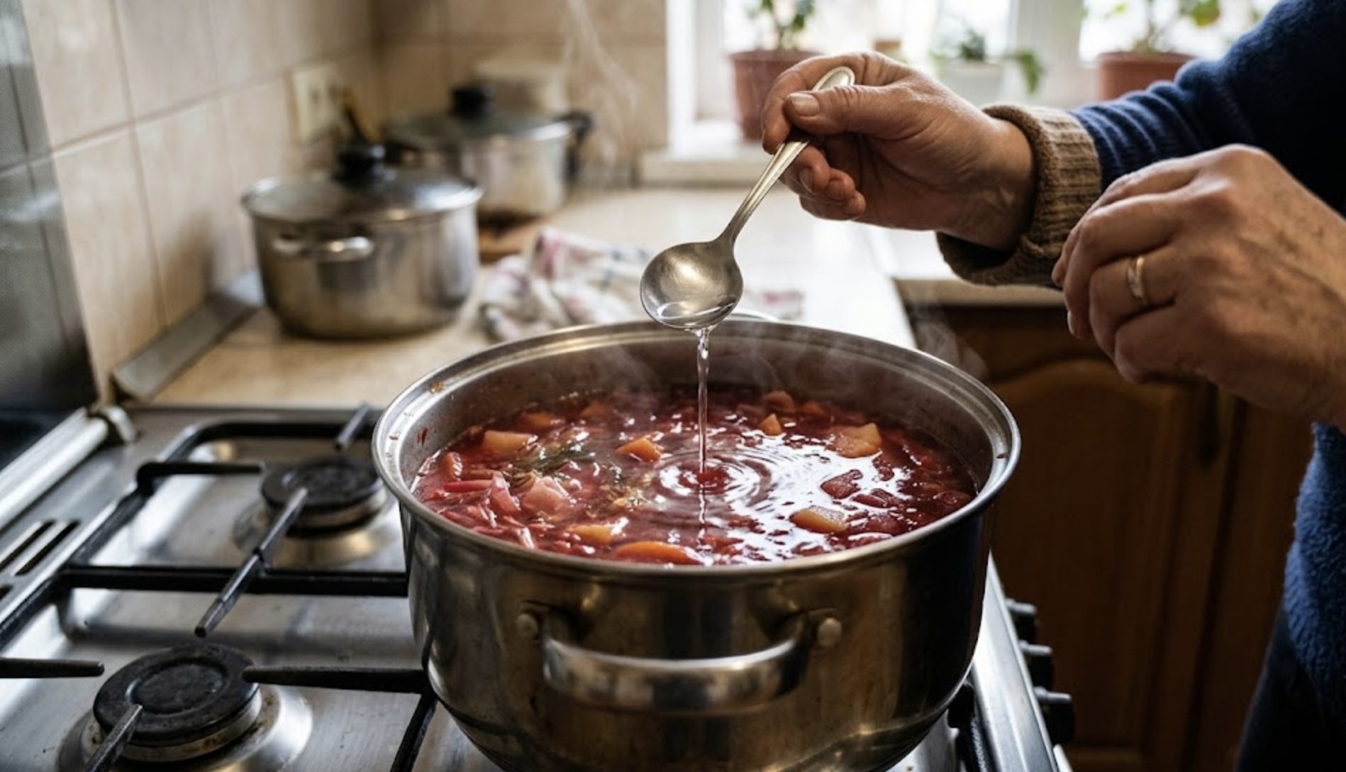 Кулінари розповіли, навіщо додавати оцет у борщ. Фото: Добрі новини