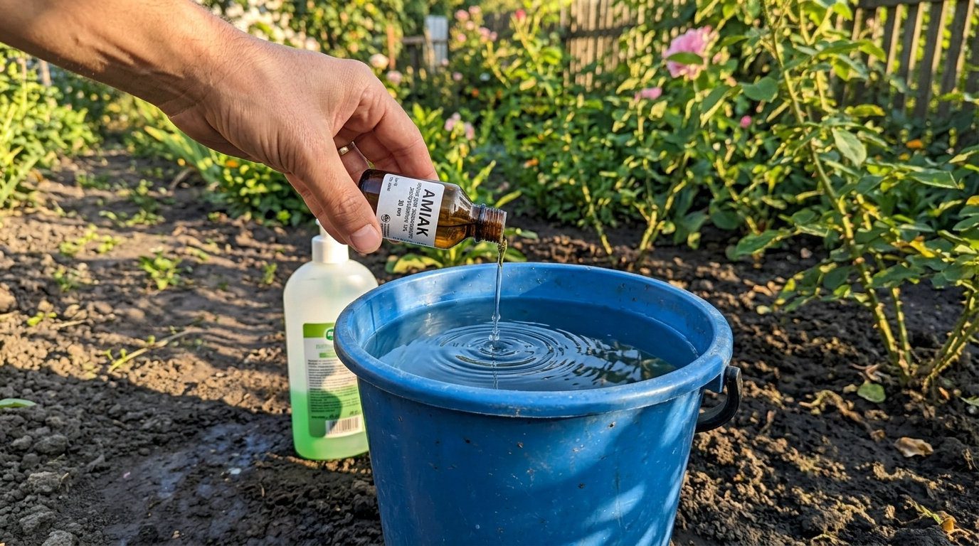 Як прибрати попелицю та мурах з ділянки за допомогою нашатирю