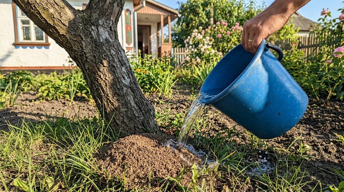 Як прибрати попелицю та мурах з ділянки за допомогою нашатирю