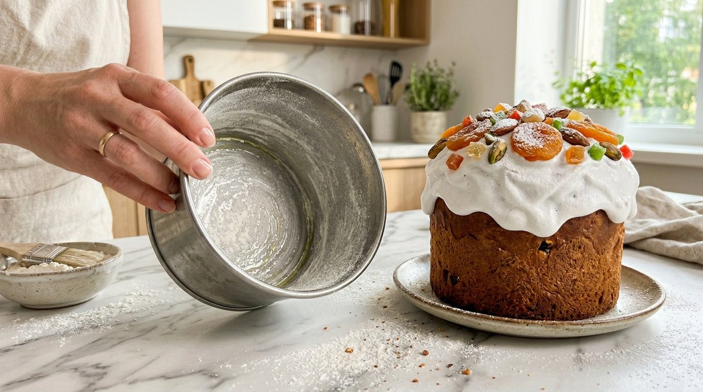 Щоб паска не прилипла до форми, її потрібно правильно змастити