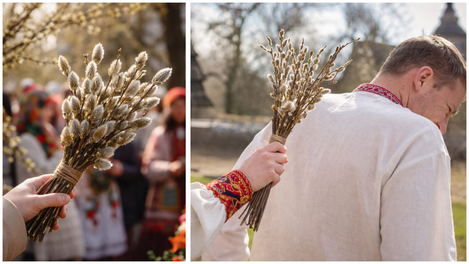 Віряни розповіли традиції та значення обряду биття вербою у Вербну неділю. Фото: Добрі новини 