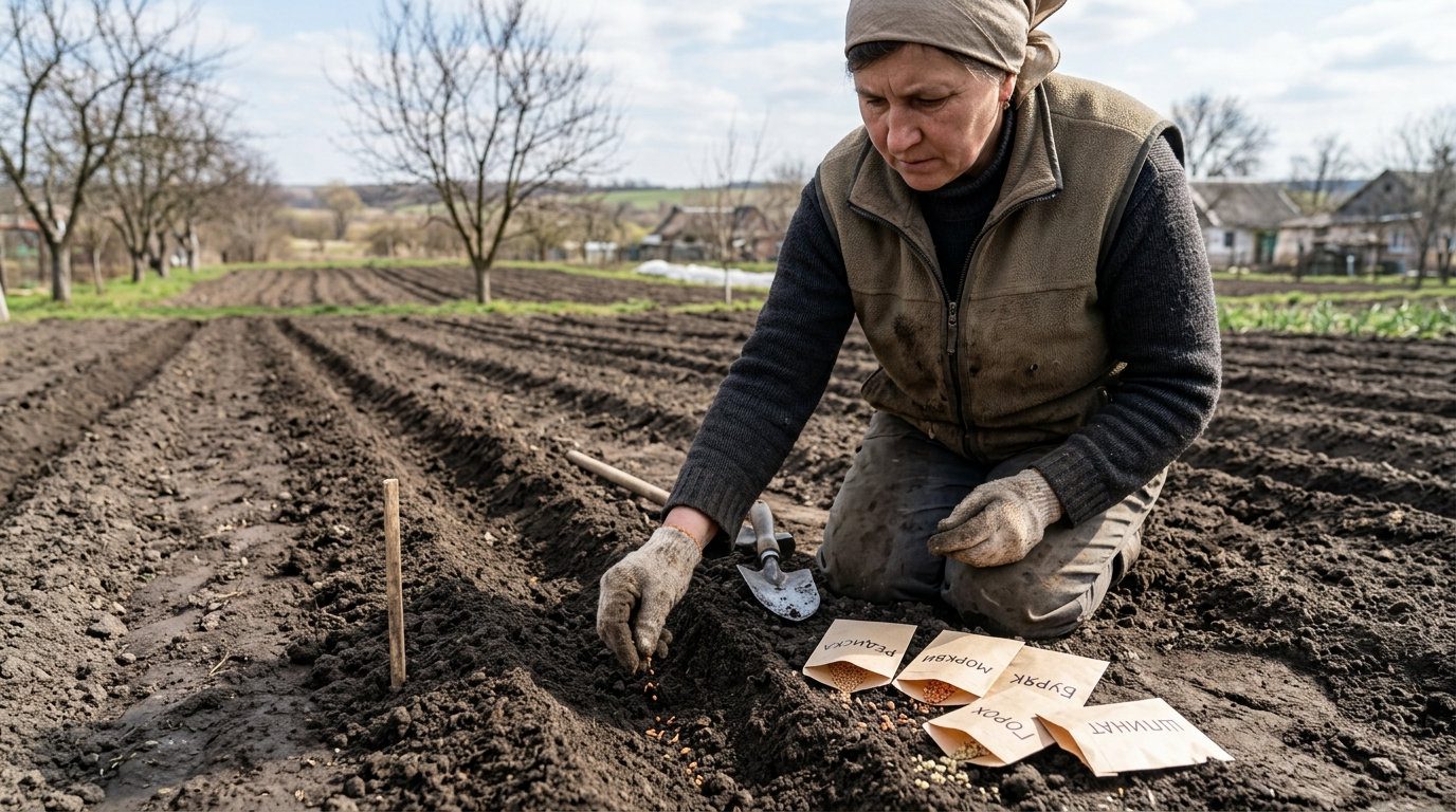 Горох, редис і зелень можна сіяти раніше за теплолюбні культури