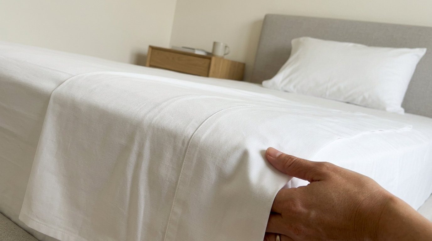 Для того, щоб постіль була рівною та м'якою, можна використовувати крохмаль під час прасування