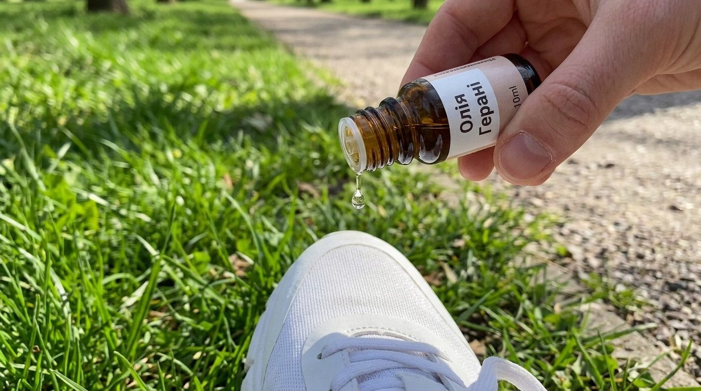 Найкращим вибором є ефірна олія герані, яку кліщі не люблять найбільше