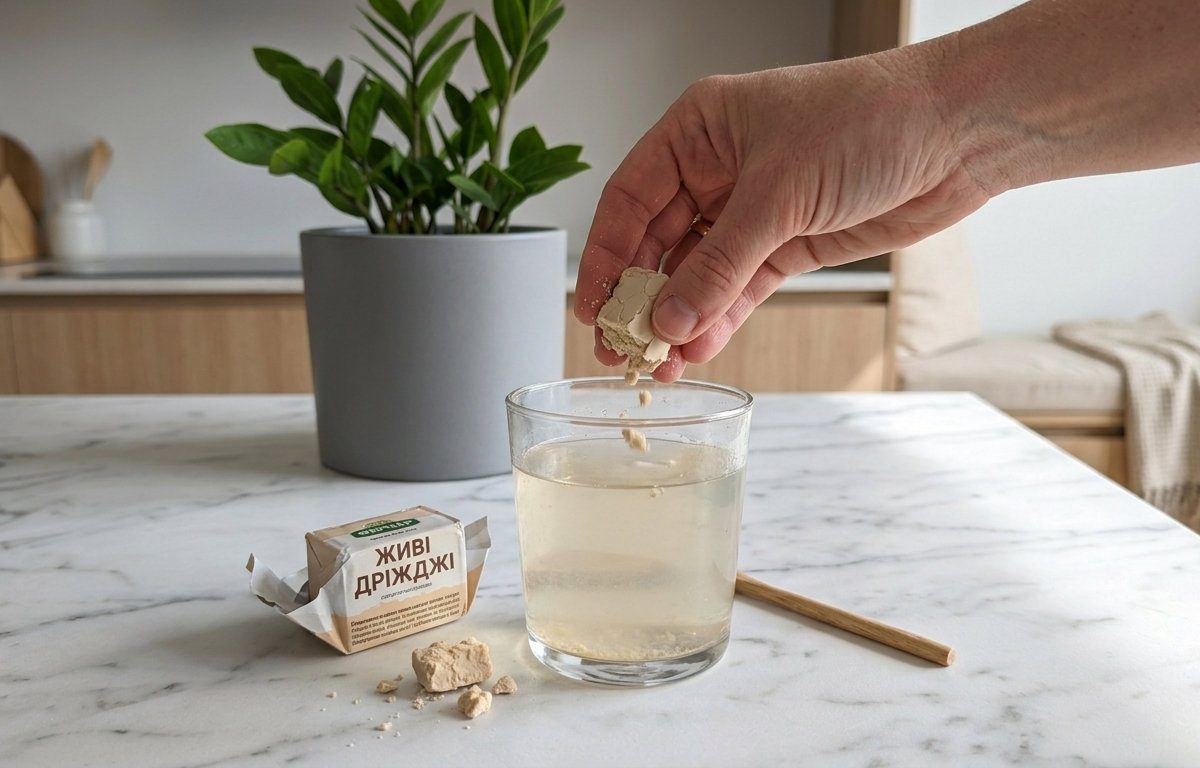 Підживлення заміокулькаса дріжджами для прискорення росту