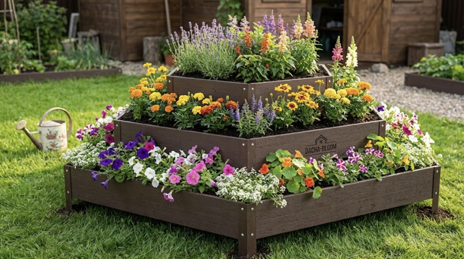 Садівники розповіли, як зробити триярусну клумбу. Фото: Добрі новини