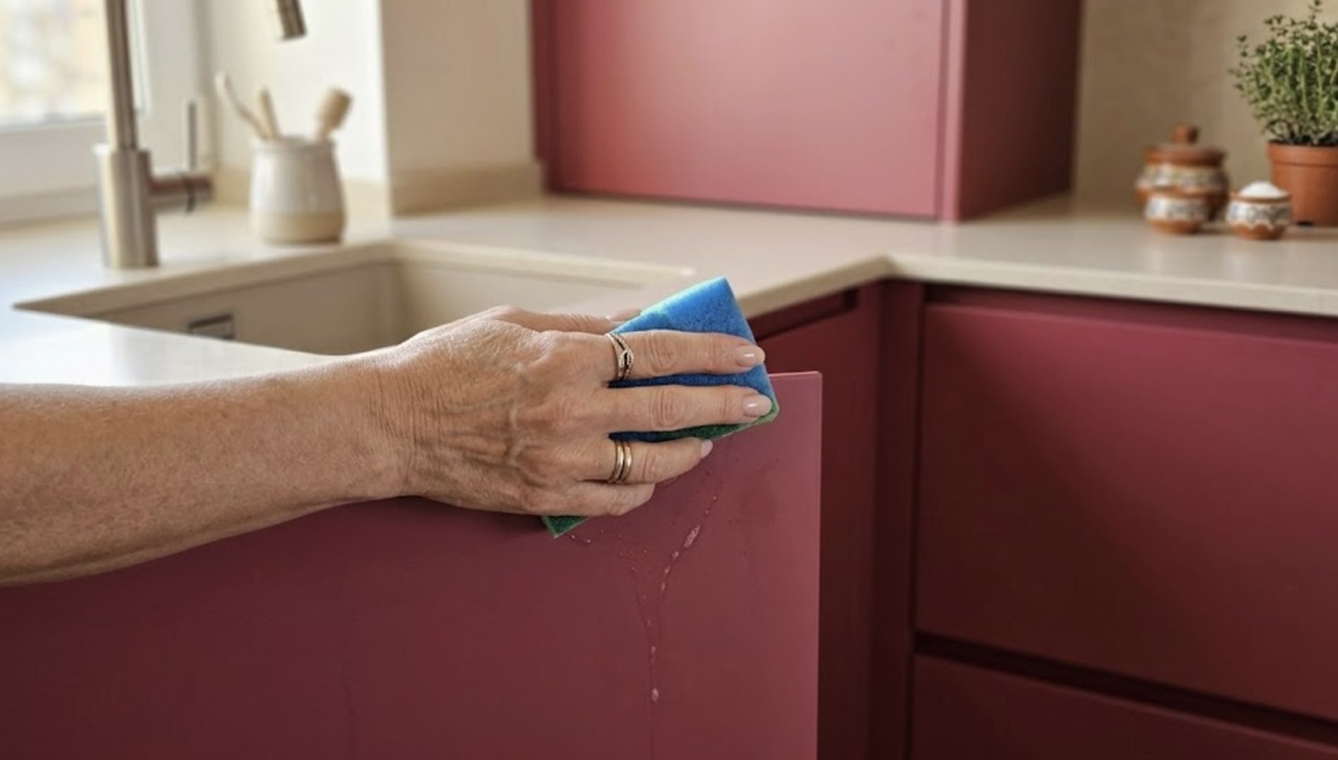 Господині розповіли, як мити матовий фасад на кухні, щоб не лишалося розводів. Фото: Добрі новини