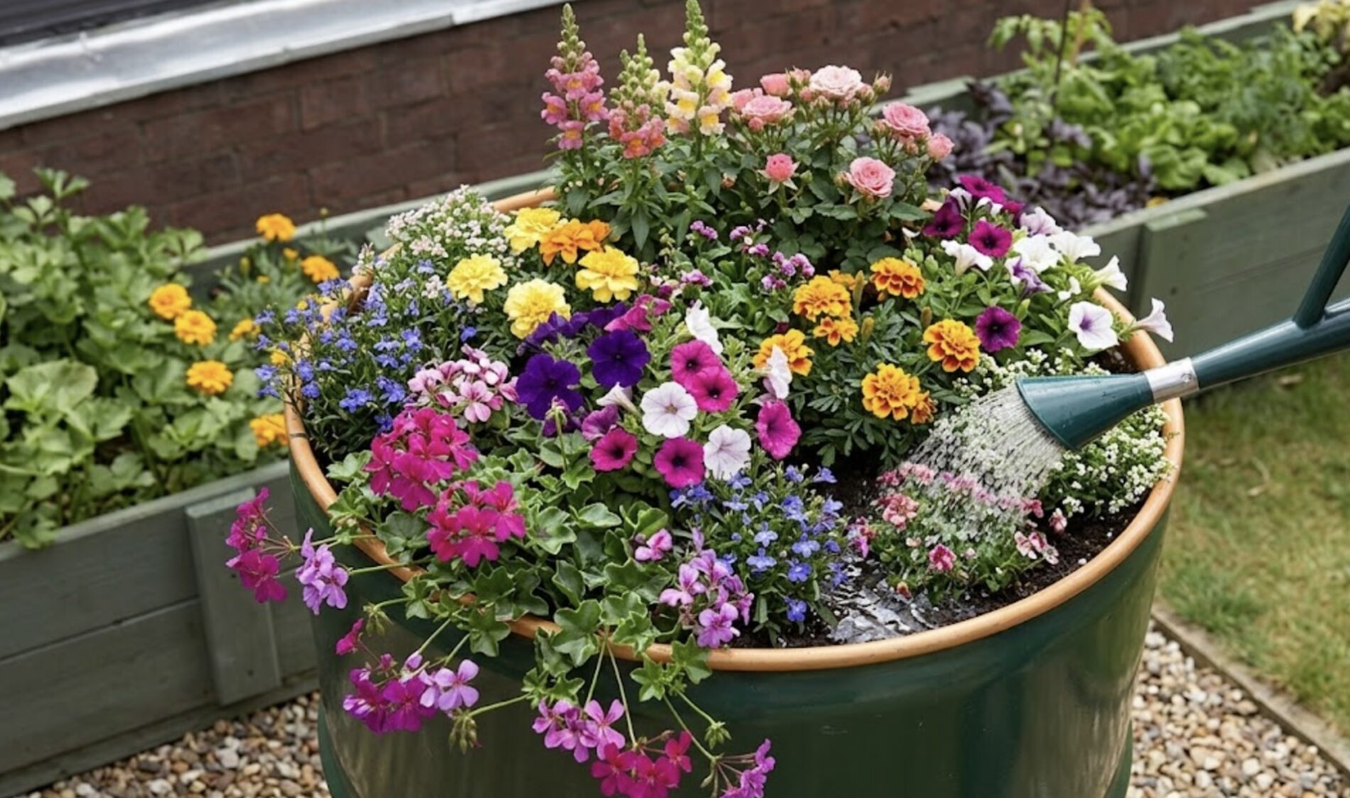 Городники розповіли, як зі старої бочки зробити мангал і клумбу. Фото: Добрі новини