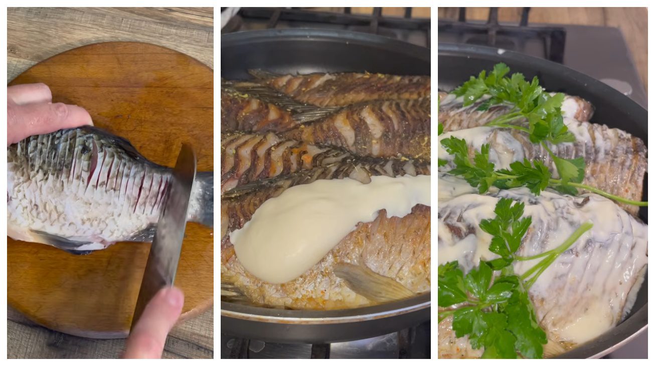 Кулінари поділилися рецептом карася в сметані. Фото: YouTube Taras Cooks Fish