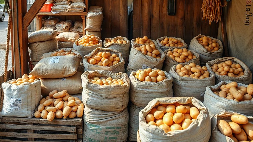Як вибрати якісну картоплю на зиму на базарі