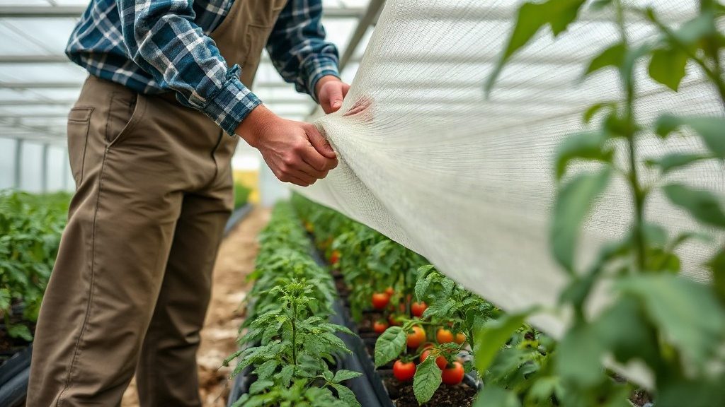 Укриття помідорів агроволокном для захисту від холоду