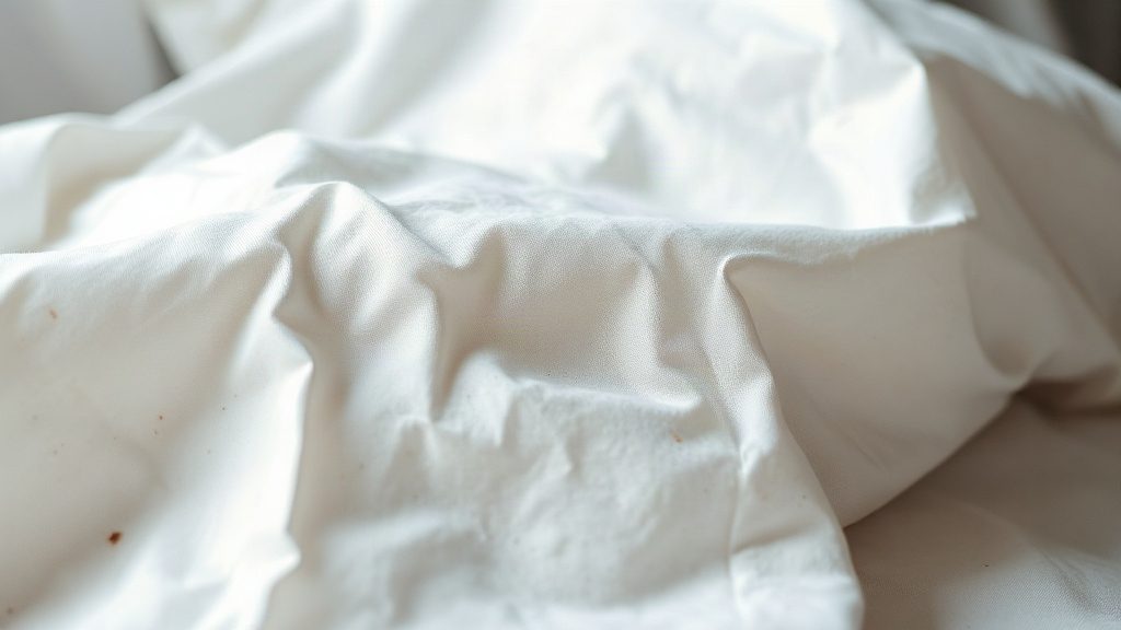 Дрібні плями крові та темні точки на постільній білизні
